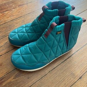 Teva Turquoise Quilted Footwear high tops